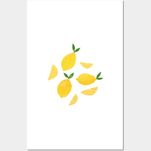 Cut + Paste Lemon Pattern Posters and Art